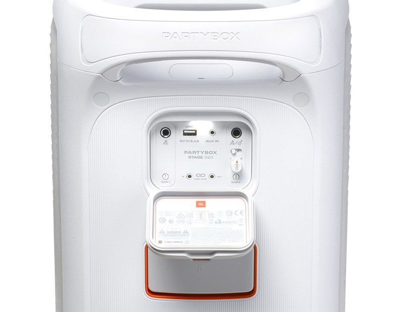 JBL PARTYBOX 320 Prijenosni bežični bluetooth zvučnik velike snage 240W, Bluetooth, USB, RGB osvjetljenje, bijeli