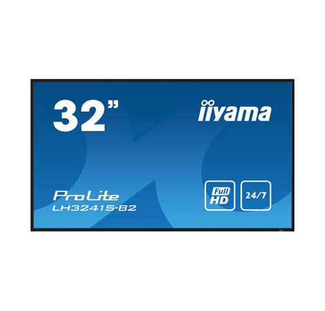 IIYAMA 32" LH3241S-B2 FHD (1920x1080) IPS, 16:9, 8ms, 350 cd/m2, 1200:1, VGA/HDMI, 1xUSB-A, zvučnici, crni 