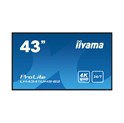 IIYAMA 43" LH4341UHS-B2 4K UHD (3840x2160) IPS Signage, 16:9, 8ms, 500 cd/m2, 1200:1, VGA/HDMI, 1xUSB-A, zvučnici, crni