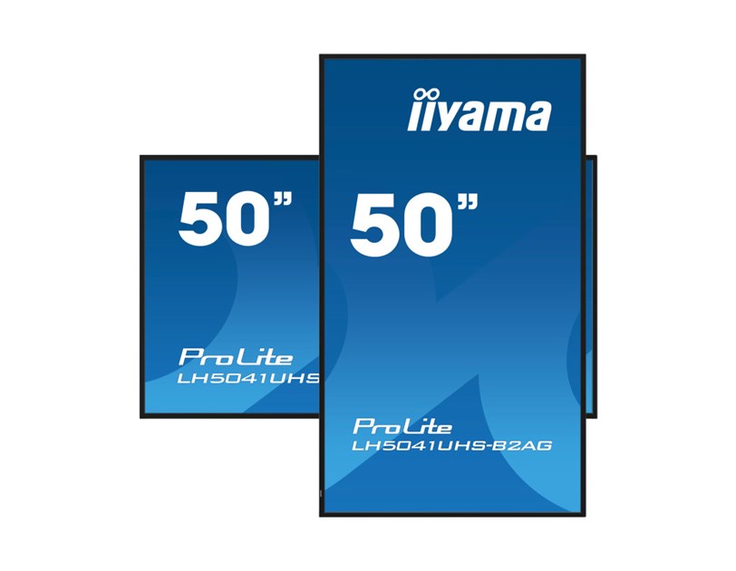 IIYAMA 50" LH5041UHS-B2AG 4K UHD (3840x2160) VA Signage, 16:9, 9.5ms, 500 cd/m2, 5000:1, VGA/HDMI, 1xUSB-A, zvučnici, crni 