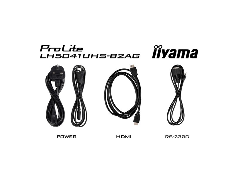 IIYAMA 50" LH5041UHS-B2AG 4K UHD (3840x2160) VA Signage, 16:9, 9.5ms, 500 cd/m2, 5000:1, VGA/HDMI, 1xUSB-A, zvučnici, crni 