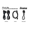 IIYAMA 43" LH4375UHS-B1AG 4K UHD (3840x2160) IPS Signage, 60Hz, 16:9, 8ms, 500 cd/m2, 1200:1, HDMI/DP, 2xUSB-A, zvučnici, crni 