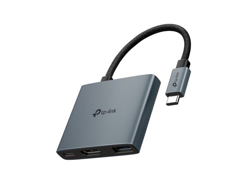 TP-Link 3-portni USB-C HUB 1xUSB-A, 1xUSB-C PD, 1x HDMI 4K 60Hz, crni 