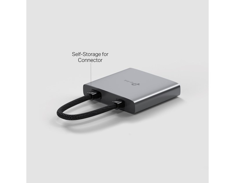 TP-Link 3-portni USB-C HUB 1xUSB-A, 1xUSB-C PD, 1x HDMI 4K 60Hz, crni 