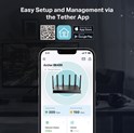 TP-Link BE6500 Wi-Fi 7 usmjerivač (Dual-Band Router Wi-Fi 7), 688Mbps/5764Mbps (2.4GHz/5GHz) MU-MIMO, 1×2.5 Gbps WAN , 1×2.5 Gbps LAN, 3×1 Gbps LAN, Tether App