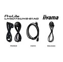 IIYAMA 50" LH5075UHS-B1AG 4K UHD (3840x2160) VA Signage, 60Hz, 16:9, 9.5ms, 500 cd/m2, 5000:1, HDMI/DP, 2xUSB-A, zvučnici, crni 