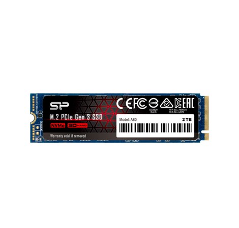 Silicon Power A80 512GB SSD M.2 2280 PCIe NVMe Gen3x4, DRAM cache