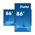 IIYAMA 86" LH8675UHS-B1AG 4K UHD (3840x2160) IPS Signage, 60Hz, 16:9, 8ms, 500 cd/m2, 1400:1, HDMI/DP, 2xUSB-A, zvučnici, crni 