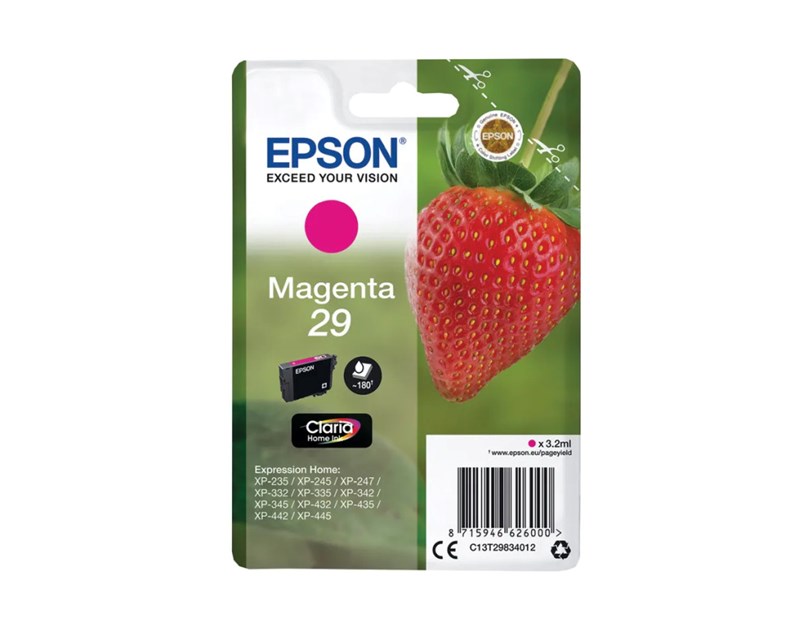 Epson tinta C13T29834012, magenta 3.2ml (180 str.)