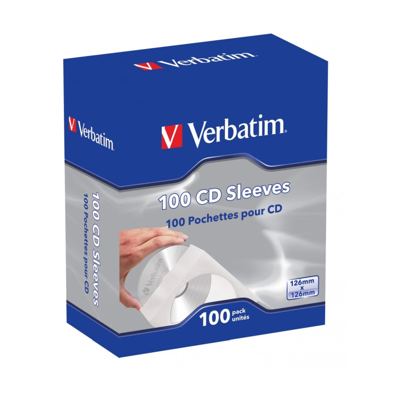 Verbatim CD/DVD papirnate košuljice (pakiranje 100 kom.)