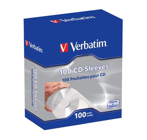 Verbatim CD/DVD papirnate košuljice (pakiranje 100 kom.)
