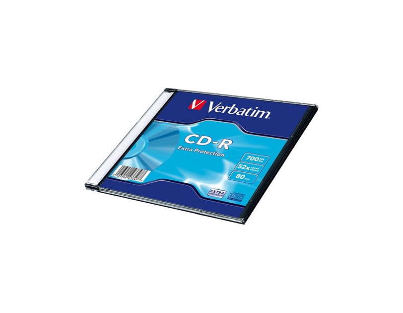 CD-R Verbatim 700MB 52× Datalife/Extra Protection 1 komad Slimcase