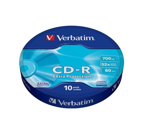 CD-R Verbatim 700MB 52× DataLife/Extra Protection 10 pack wrap