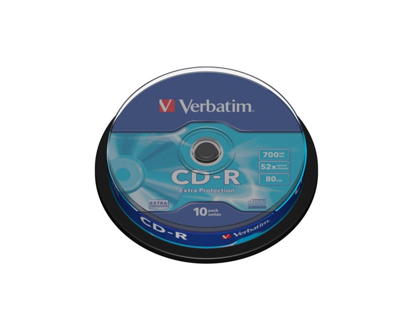 CD-R Verbatim 700MB 52× DataLife/Extra Protection 10 pack spindle
