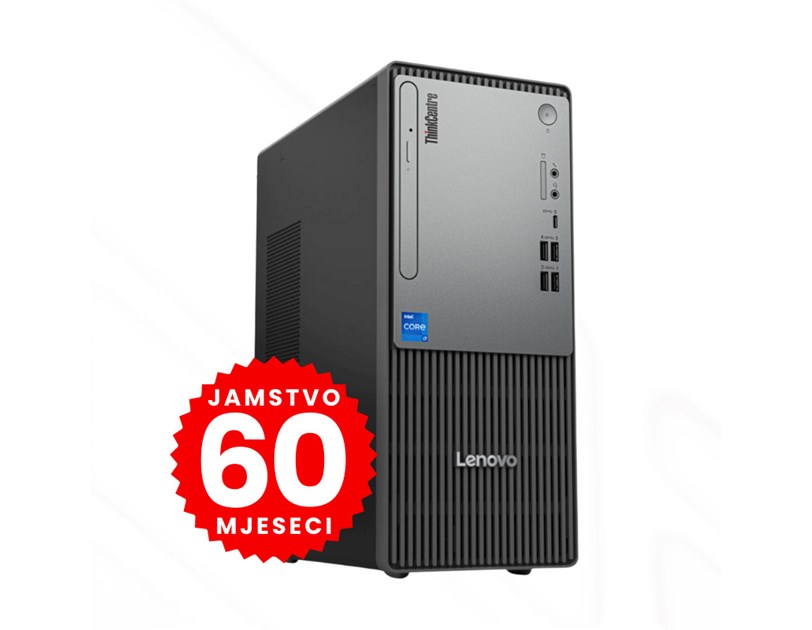 Lenovo ThinkCentre NEO 50t Gen 5, Intel Core i5-14400, 16GB DDR5, 1TB SSD, UHD 730, DVDRW, VGA/HDMI/DP, tipk/miš, Win 11 Pro + 5Y (12UD004MCR)