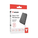Verbatim Store'n'Go Mini Diamond 2TB SSD vanjski disk USB-C, 1000/1000 MB/s
