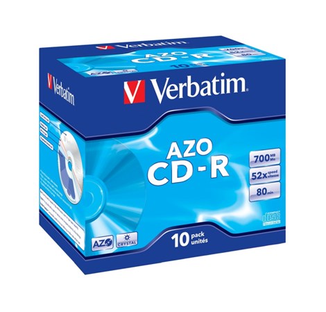 CD-R Verbatim 700MB 52× DataLife/Crystal 10 pack JC