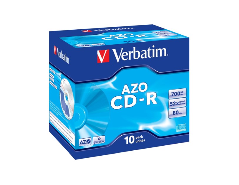 CD-R Verbatim 700MB 52× DataLife/Crystal 10 pack JC