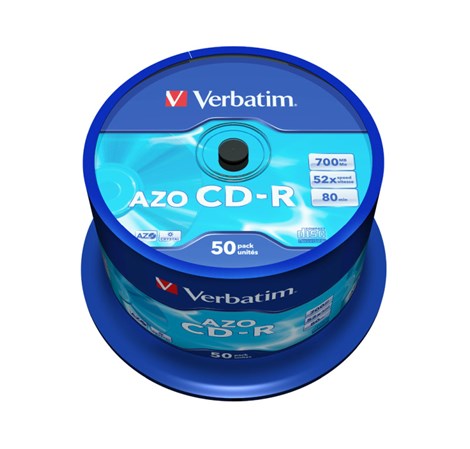 CD-R Verbatim 700MB 52× DataLife/Crystal 50 pack spindle