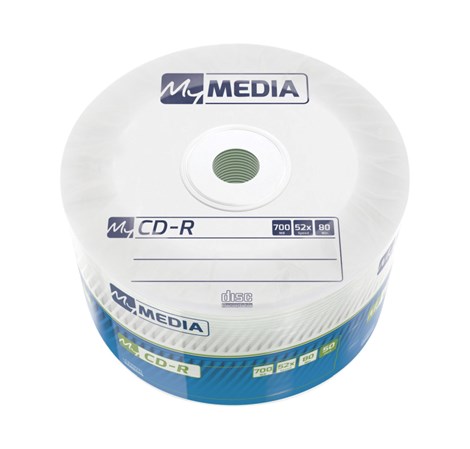 CD-R MyMedia 700MB 52× Matt Silver, Wrap pakiranje 50 kom.