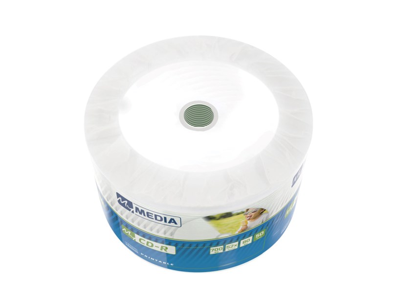 CD-R MyMedia 700MB 52× Wide printabilni, Wrap pakiranje 50 kom.
