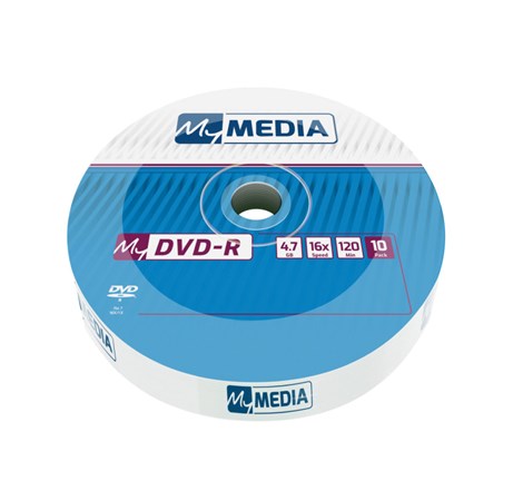 DVD-R MyMedia 4.7GB 16× Matt Silver, Wrap pakiranje 10 kom.