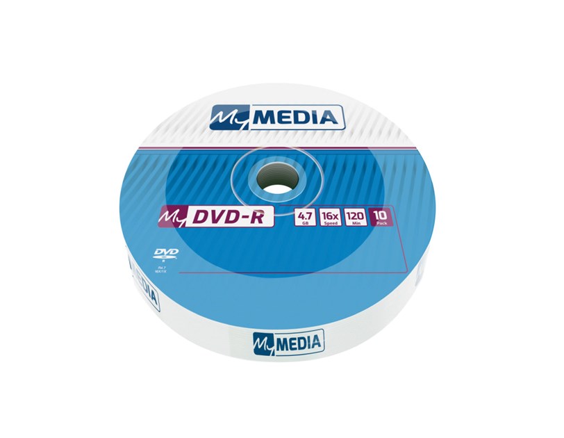DVD-R MyMedia 4.7GB 16× Matt Silver, Wrap pakiranje 10 kom.