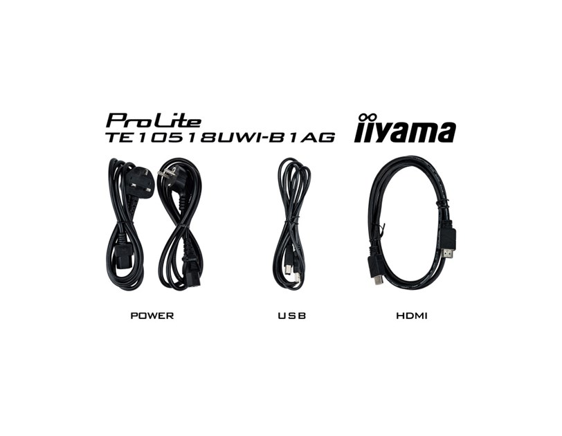 IIYAMA 105" TE10518UWI-B1AG UW5K 5120x2160, iiWare11 , Android 13, 40-Points PureTouch IR+ with zero bonding, VA panel, Multi-Screen Display supported, Metal Housing, Fan-less, Speakers 2x 16W + 