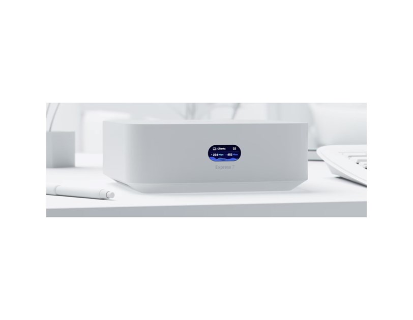 Ubiquiti UniFi Express 7  upravljački uređaj/pristupnik - WiFi 7, LAN & WAN port, LCM display
