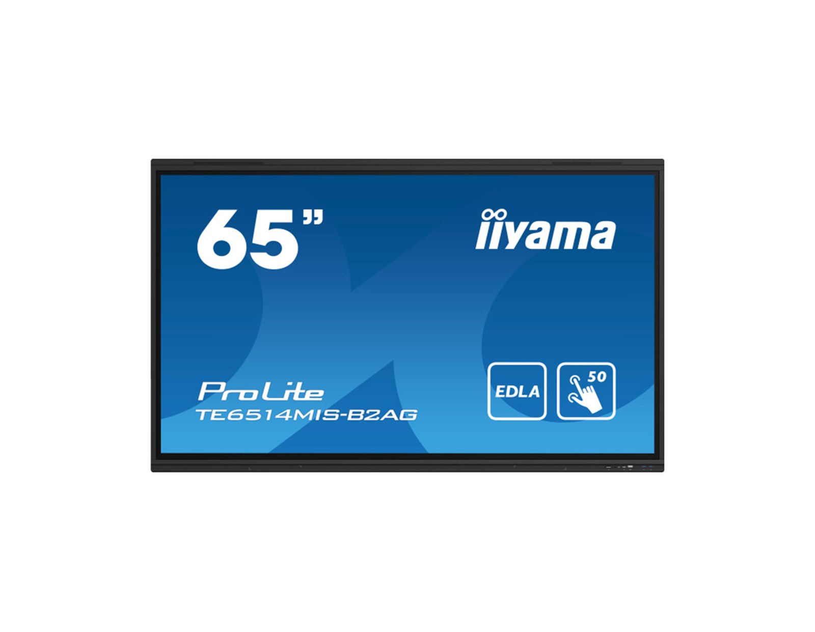 IIYAMA 65" TE6514MIS-B2AG Touchscreen 4K UHD (3840x2160) VA, 16:9, 6.5ms, 450 cd/m2, 5000:1, HDMI/DP, 6xUSB-A, 2xUSB-C, zvučnici, crni