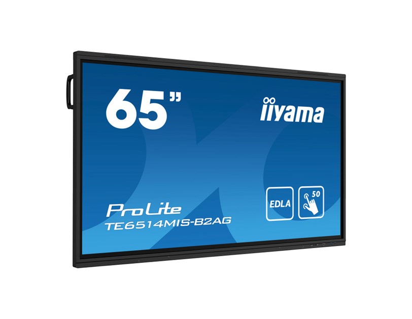 IIYAMA 65" TE6514MIS-B2AG Touchscreen 4K UHD (3840x2160) VA, 16:9, 6.5ms, 450 cd/m2, 5000:1, HDMI/DP, 6xUSB-A, 2xUSB-C, zvučnici, crni 