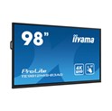 IIYAMA 98" TE9812MIS-B3AG iiWare10 , Android 11, 8/64GB, 40-Points PureTouch IR with zero bonding, 3840x2160, UHD IPS panel, Metal Housing, Fan-less, Speakers 2x 16W front, VGA, HDMI 3x HDMI-out, 