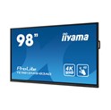 IIYAMA 98" TE9812MIS-B3AG iiWare10 , Android 11, 8/64GB, 40-Points PureTouch IR with zero bonding, 3840x2160, UHD IPS panel, Metal Housing, Fan-less, Speakers 2x 16W front, VGA, HDMI 3x HDMI-out, 