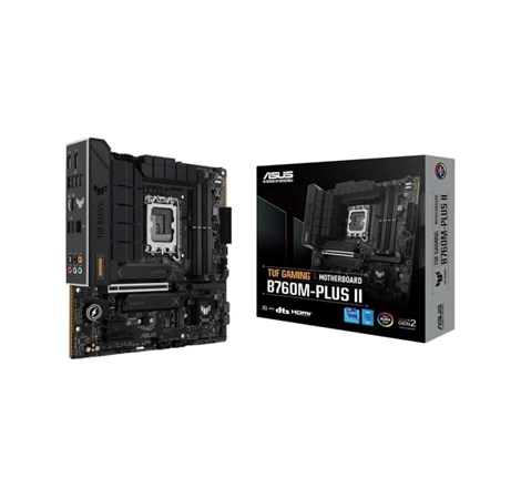 Asus MB TUF GAMING B760M-PLUS II, S.1700, Intel B760, 4×DDR5, PCIe 5.0, HDMI/DP, mATX