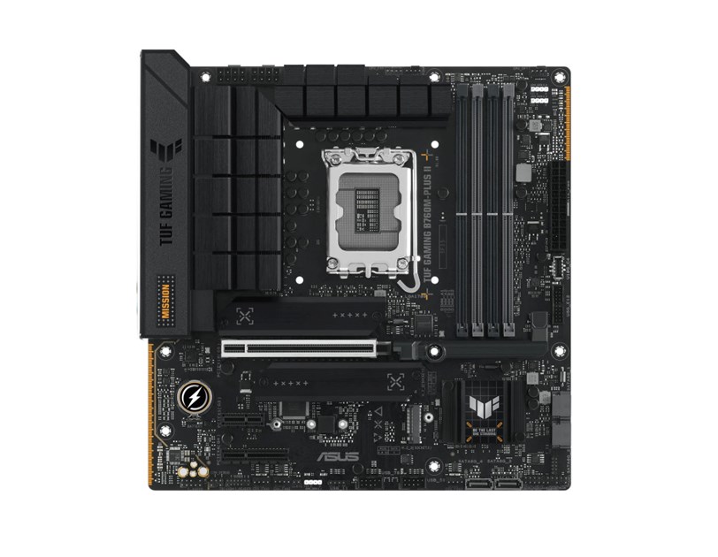 Asus MB TUF GAMING B760M-PLUS II, S.1700, Intel B760, 4×DDR5, PCIe 5.0, HDMI/DP, mATX