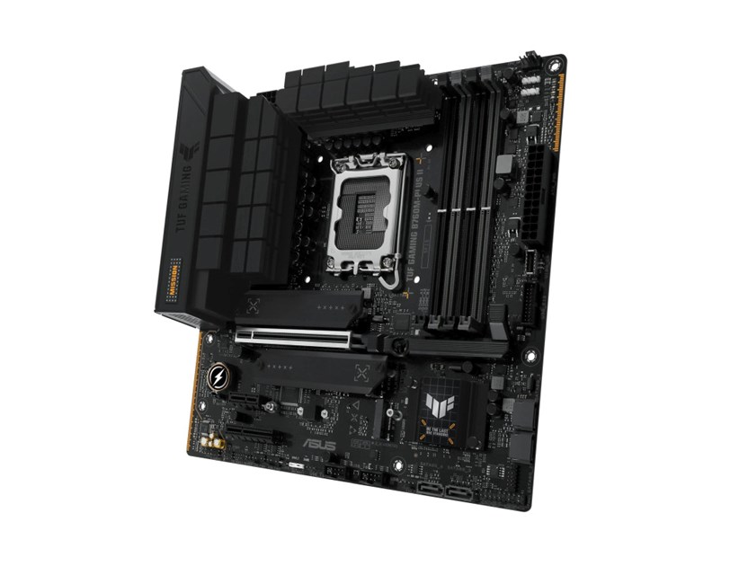 Asus MB TUF GAMING B760M-PLUS II, S.1700, Intel B760, 4×DDR5, PCIe 5.0, HDMI/DP, mATX