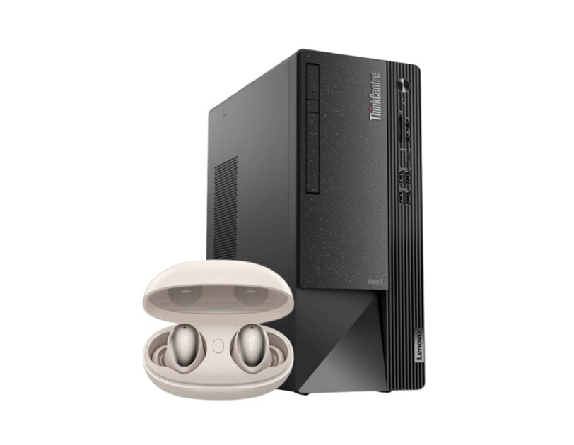 Lenovo ThinkCentre NEO 50t Gen 4 + 1MORE In-Ear bežične slušalice, Intel i5-13400, 16GB DDR4, 1TB SSD, UHD 730, DVDRW, VGA/HDMI/DP, tipk/miš + Win 11 Pro + 3Y (12JB0023CR-W11P)