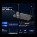 TP-Link BE3600 Archer BE230 Dual-Band Wi-Fi 7 bežični umjerivač (Dual-Band router) 688Mbps/867Mbps (2.4GHz/5Ghz) 2× 2.5G WAN/LAN, 3xGLAN, 1xUSB-A, Tether App