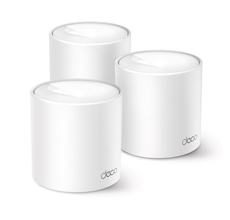 TP-Link AX1500 Deco X10 (3-pack) Mesh Wi-Fi 6 Dual-Band, 300 Mbps/1201 Mbps (2,4GHz/5GHz) 2×Gigabit port, Deco App