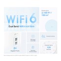 TP-Link AX1500 Deco X10 (3-pack) Mesh Wi-Fi 6 Dual-Band, 300 Mbps/1201 Mbps (2,4GHz/5GHz) 2×Gigabit port, Deco App