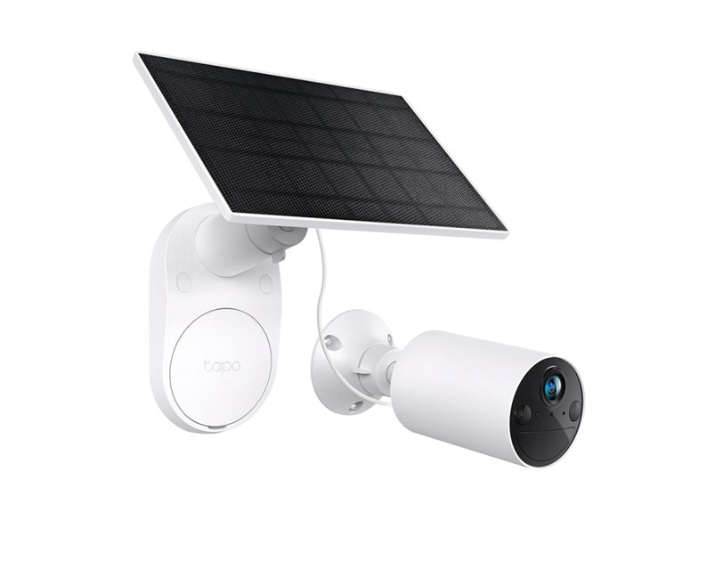 TP-Link Tapo C410 kamera + Tapo A201 Solar panel 2K 3MP, H.264, Color Night Vision, microSD, 2×Spotlights, dvosmjerni audio, detekcija pokreta, vodootporna IP65, Wi-Fi, Tapo app