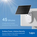 TP-Link Tapo C410 kamera + Tapo A201 Solar panel 2K 3MP, H.264, Color Night Vision, microSD, 2×Spotlights, dvosmjerni audio, detekcija pokreta, vodootporna IP65, Wi-Fi, Tapo app