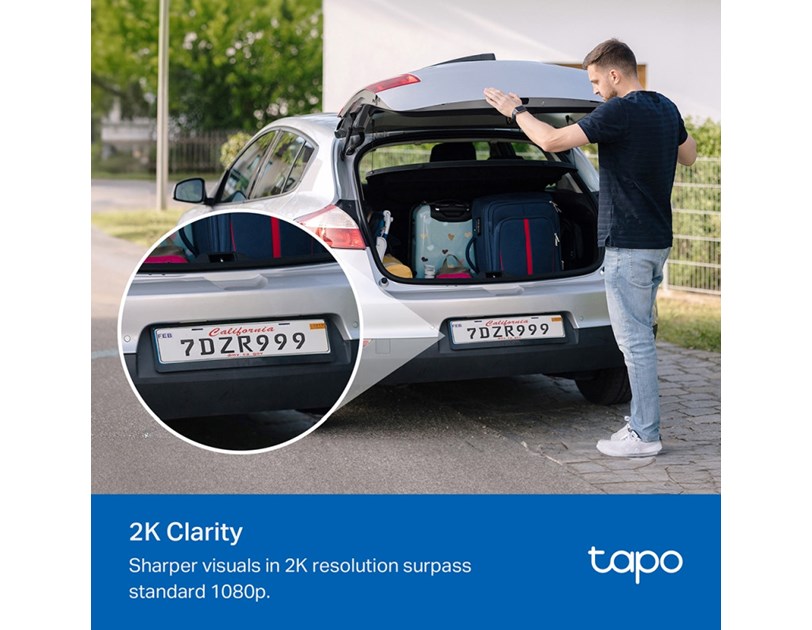 TP-Link Tapo C410 kamera + Tapo A201 Solar panel 2K 3MP, H.264, Color Night Vision, microSD, 2×Spotlights, dvosmjerni audio, detekcija pokreta, vodootporna IP65, Wi-Fi, Tapo app