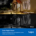 TP-Link Tapo C410 kamera + Tapo A201 Solar panel 2K 3MP, H.264, Color Night Vision, microSD, 2×Spotlights, dvosmjerni audio, detekcija pokreta, vodootporna IP65, Wi-Fi, Tapo app
