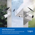 TP-Link Tapo C410 kamera + Tapo A201 Solar panel 2K 3MP, H.264, Color Night Vision, microSD, 2×Spotlights, dvosmjerni audio, detekcija pokreta, vodootporna IP65, Wi-Fi, Tapo app