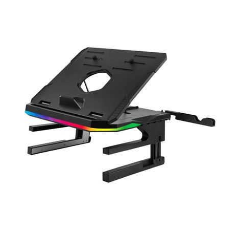 Enermax ELS001 podesivi i sklopivi RGB stalak za prijenosnike do 17", crni
