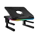 Enermax ELS001 podesivi i sklopivi RGB stalak za prijenosnike do 17", crni
