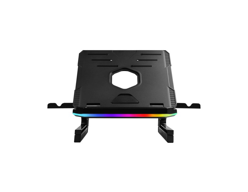 Enermax ELS001 podesivi i sklopivi RGB stalak za prijenosnike do 17", crni