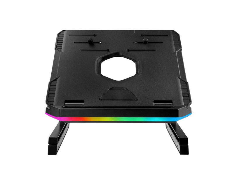 Enermax ELS001 podesivi i sklopivi RGB stalak za prijenosnike do 17", crni