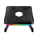 Enermax ELS001 podesivi i sklopivi RGB stalak za prijenosnike do 17", crni